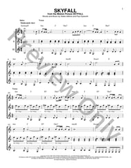 Skyfall Guitar and Fretted sheet music cover
